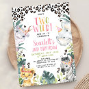Recherche de two wild invitations Animaux de la jungle