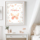Recherche de corail turquoise posters Monogramme