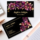 Recherche de floral violet cartes visite Administrative professional