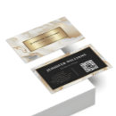 Recherche de marbre blanc moderne cartes visite Noir