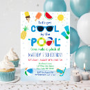 Recherche de boys pool party invitations Ananas