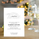 Recherche de de chute anniversaire invitations Noir et blanc