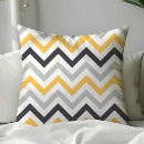 Recherche de zigzag gris coussins Jaune