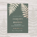 Recherche de feuille fougère invitations Vert sauge