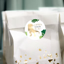 Recherche de dinosaure drôle autocollants Aquarelle