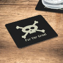 Recherche de jolly roger dessous de verres Noir
