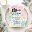 Recherche de tie dye party invitations Super