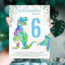 Recherche de dinosaures mignons invitations Fête de dino