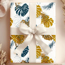Recherche de motif palmier papier cadeau Jungle