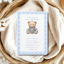Recherche de cute teddy bear baby shower invitations Moderne