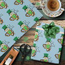 Recherche de chouette papier cadeau Vert