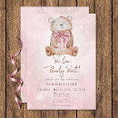 Recherche de baby shower fille invitations Nous pouvons attendre