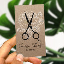 Recherche de ciseaux vintages cartes visite Cheveux