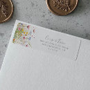 Suche nach lila hochzeit rücksende aufkleber Bride