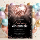 Suche nach disco ball party einladungen Rosa