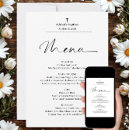 Recherche de menu élégant invitations Minimaliste