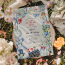 Recherche de alice pays merveille invitations Vintage