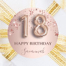 Recherche de 18ème anniversaire autocollants Rose