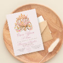Recherche de chariot princesse invitations Cinderella