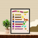 Recherche de jours de la semaine posters Apprentissage