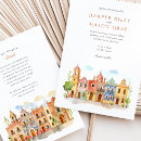 Recherche de scènes de rue invitations Aquarelle