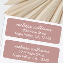 Recherche de rose étiquettes adresse retour Simple