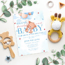 Recherche de bearly wait baby shower invitations Ballons d'ours