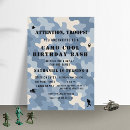 Recherche de camo bleu invitations Camouflage