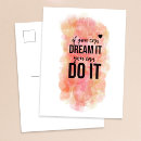Recherche de rêver cartes postales Citation inspirante