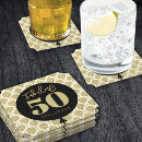Recherche de 50 ans dessous de verres Noir or
