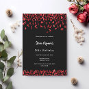 Recherche de noires et rouges invitations Noir et rouge
