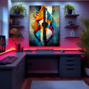 Recherche de guitare abstraite art Conception créative