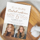 Recherche de double celebration anniversaire invitations Moderne