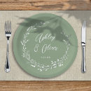Recherche de sage wedding assiettes Rustique
