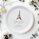 Recherche de tour eiffel de paris assiettes en papier Moderne