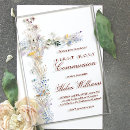 Recherche de sainte carrées petite communion invitations Catholique