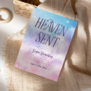 Suche nach heaven sent einladungen Himmel schickte babydusche