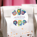 Recherche de monstres colorés autocollants Notre petit monstre