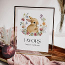 Recherche de pâques de lapin posters Fleur sauvage