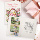 Recherche de poussin vintage de pâques cartes postales Family