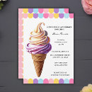 Recherche de crème glacée pastel invitations Neutre