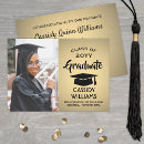 Recherche de gold foil graduation invitations Noir et or
