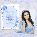 Recherche de quinceañera remerciements cartes Rose