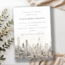 Recherche de city skyline invitations Aquarelle