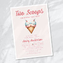 Recherche de ice cream baby shower invitations Rose