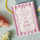 Suche nach retro junggeselinnen abschied einladungen Zu rosa bachelorette