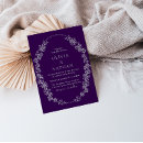 Suche nach lila vintage hochzeits einladungen Pflaume