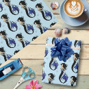 Recherche de style nautique papier cadeau Sirène