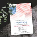 Recherche de drapeau américain 4 juillet invitations Aquarelle