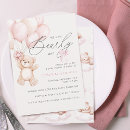 Recherche de ourson baby shower invitations Ballons